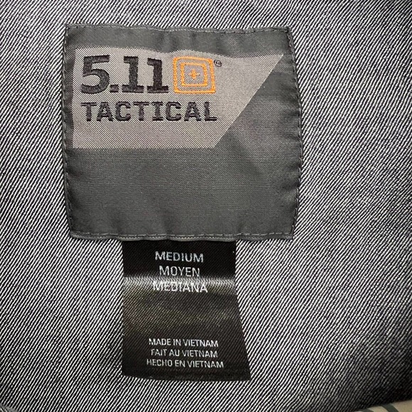 5.11 Tactical Double Flex Covert Snap Button Shirt Mens M Green Plaid RAPIDraw - Picture 3 of 9